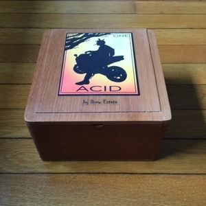 Vintage Wood Cigar Box Acid by Drew Estates Collectors Item
